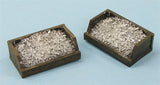 GWR Sleeper Built Filled Ballast Bins (Pair)