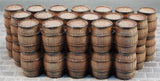 Vertically Stacked Small Wooden Barrels (resin)