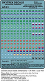 Arm of Service Markings British Arm'd Div N.W. Europe 1944 (part 2) (20mm)